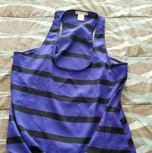 Striped tie knot tank top